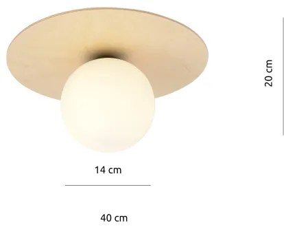 Stropné svietidlo KENZO 1xE14/10W/230V béžová