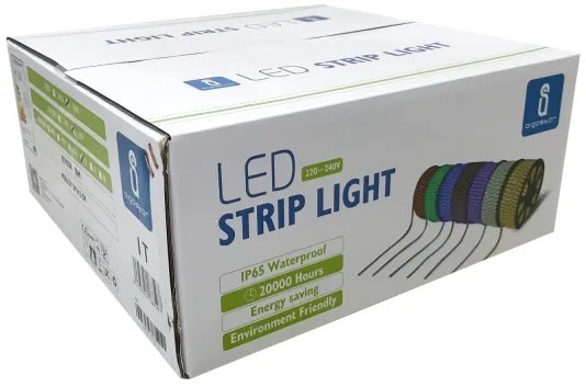 Aigostar - Vonkajší LED pás 50 m, 350 W, 230 V, červený, IP65