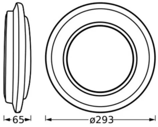 Ledvance - LED Stropné svietidlo ORBIS BERLIN LED/16W/230V čierna