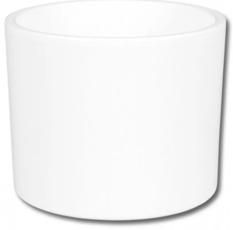 Obal na kvetináč ZEUS PALETE keramický biely matný 11 cm
