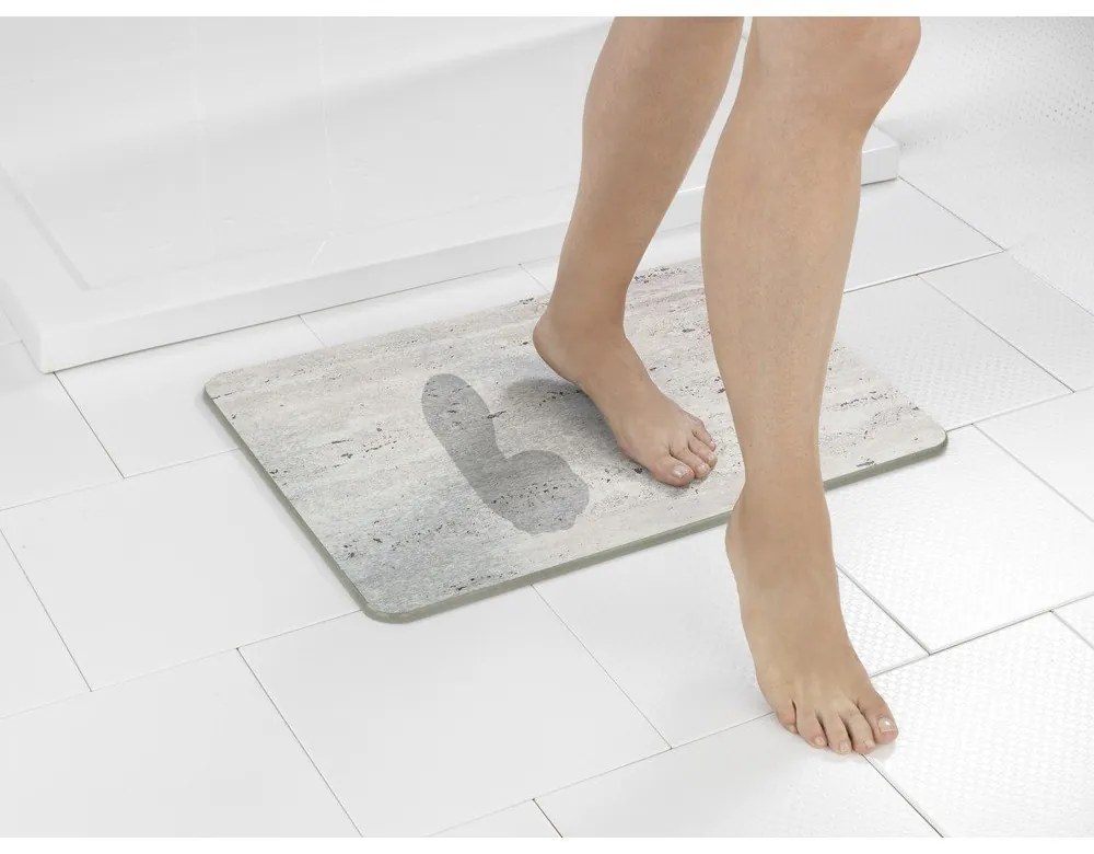 Svetlohnedá kúpeľňová predložka z kremeliny 39x60 cm Puna – Wenko