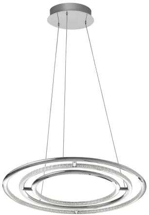 LED luster Livorno 60 Chrome