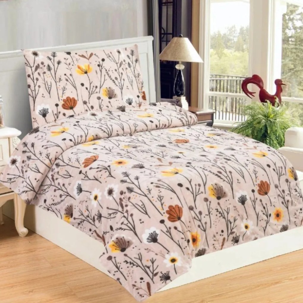 Mikroplyšové obliečky Valentino 200x140cm+90x70cm TiaHome