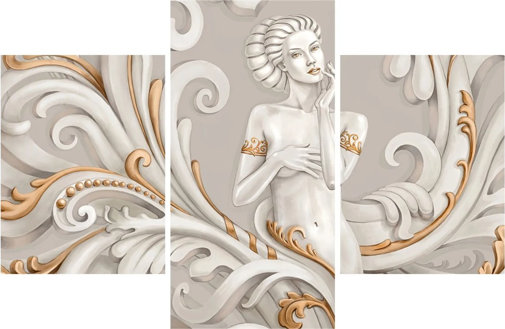 Obraz bohyne v ornamentálnom pozadí (90x60 cm)