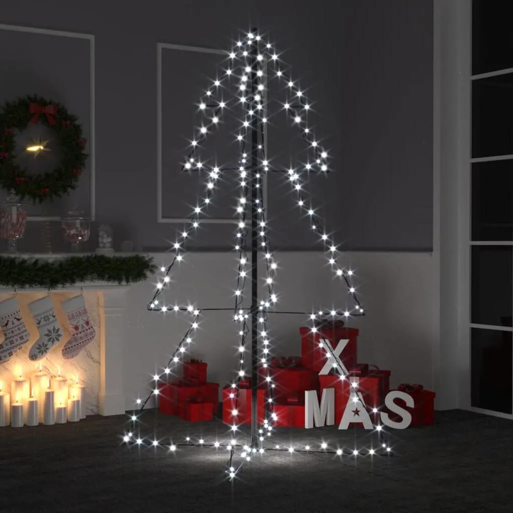 vidaXL Vianočný stromček kužeľ 200 LED interiér a exteriér 98x150 cm