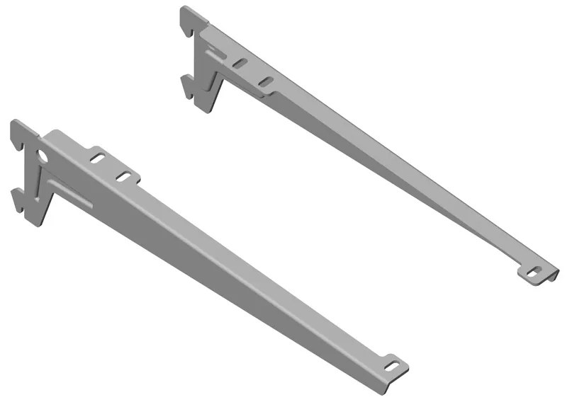 Nosníky ANGLE pre ELEMENT SYSTEM sada 2 ks, hĺbka 180 mm, sivé
