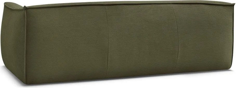 Zelená menčestrová pohovka 242 cm Giorgia – Bobochic Paris