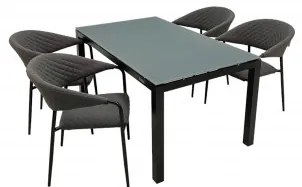 Doppler SALERNO MELIA LIKA-TEX® - záhradná hliníková sedacia súprava 4+1