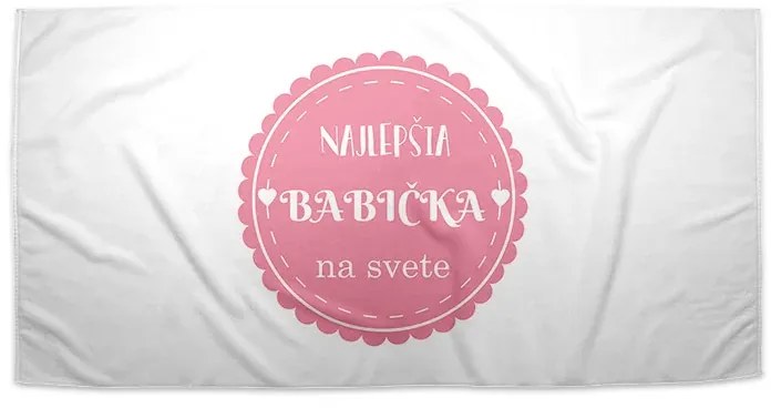 Sablio Uterák Najlepšia babička - 70x140 cm