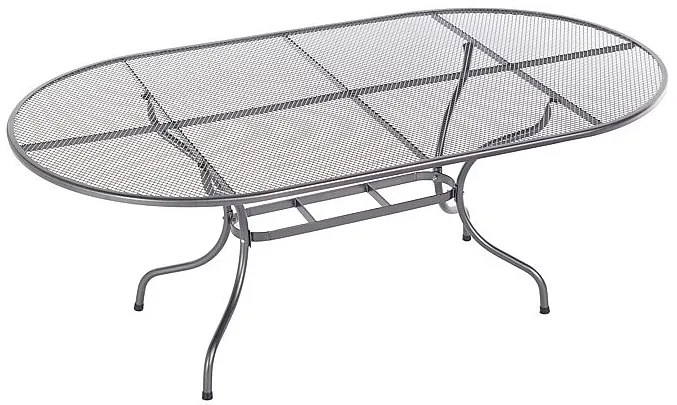 DEOKORK Kovový stôl oválny 190 x 105 cm