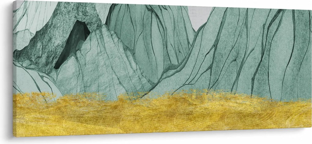 Obraz - Smaragdové hory N⁰1 (120x50 cm)
