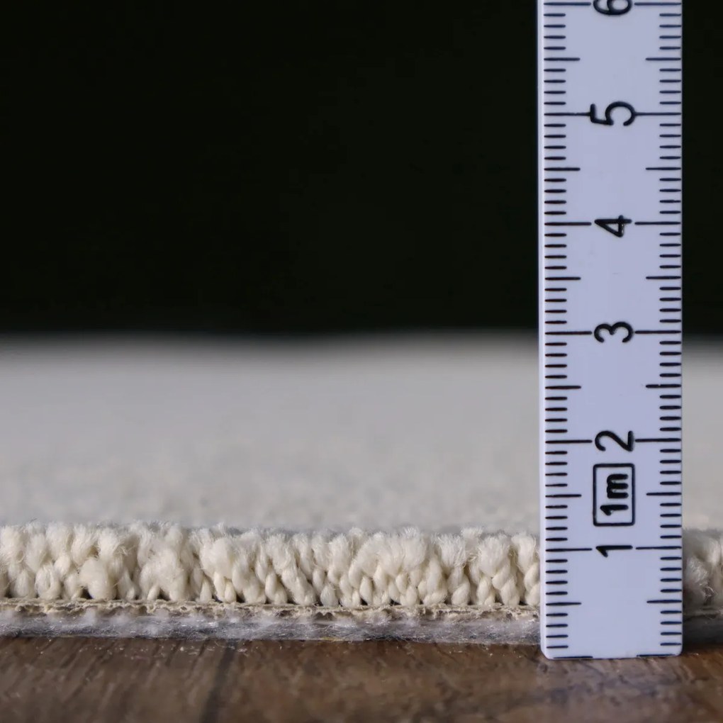 AKCIA: 👣🛡️105x260 cm Kusový koberec Royal Lux 03 - obšitý zo všetkých strán + protišmyková úprava, šíře, biela, fusion back, detská izba