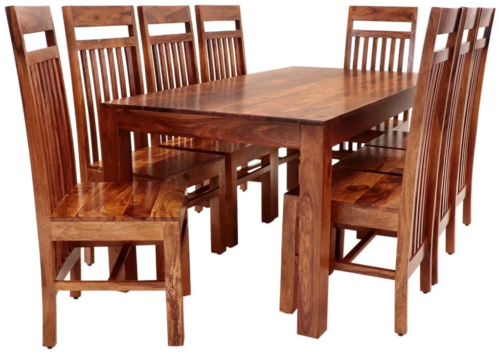 furniture-nabytek.cz - Jedálenská súprava pre 8 osôb Gani z indického masívu palisander