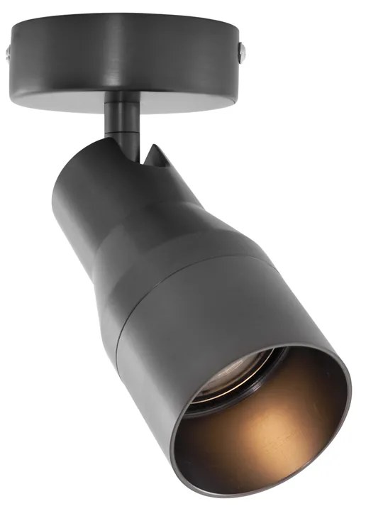 Moderné stropné bodové svetlo tmavosivé GU10 50 mm okrúhle - Stanley