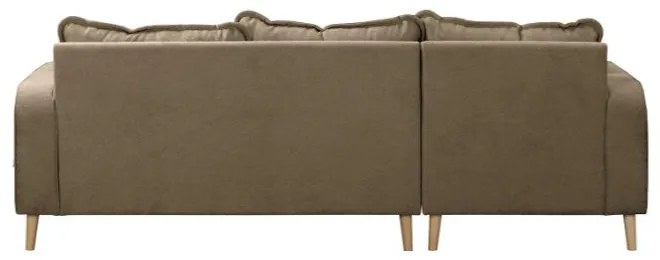 Svetlohnedá rohová pohovka (ľavý roh) Beata - Ropez