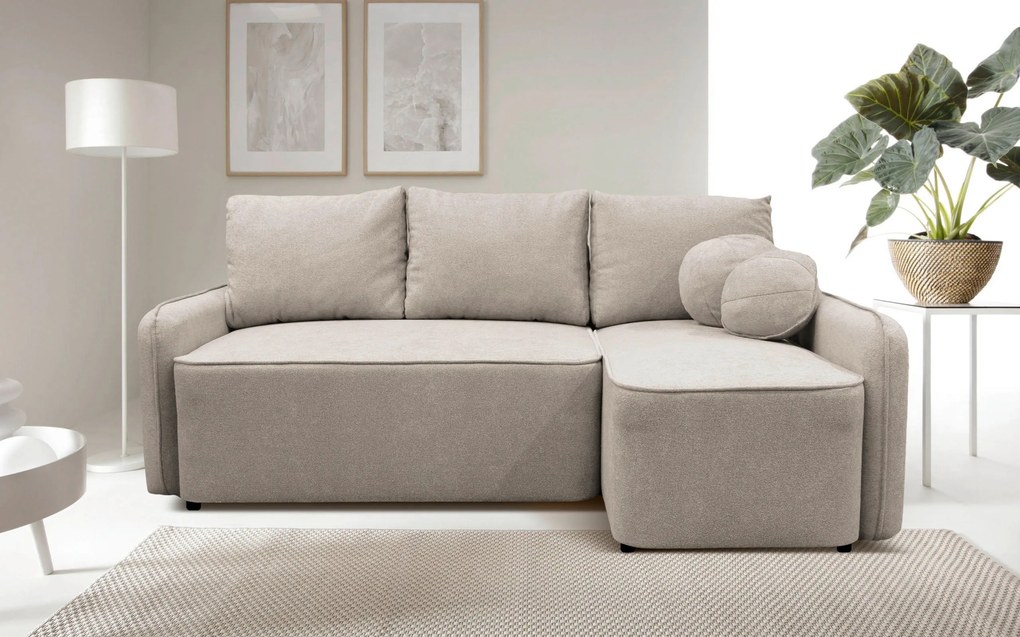 XXXLutz ROHOVÁ SEDAČKA, textil, taupe MID.YOU - Sedačky - 001574006702