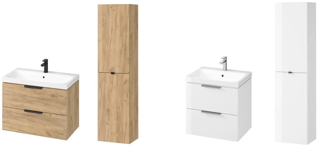 Cersanit Malika, závesná umývadlová skrinka 594x450x551 mm, dub, S598-045-DSM