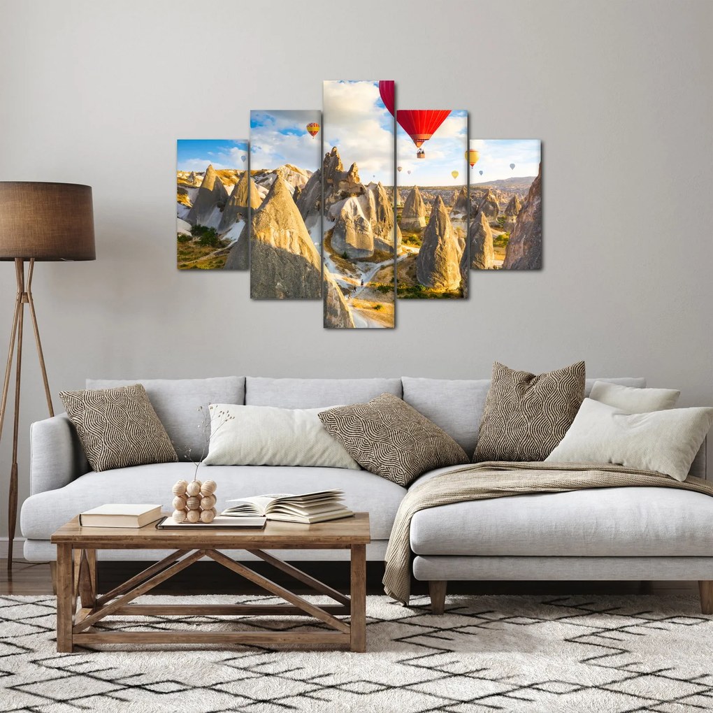 Obraz - Teplovzdušné balóny (150x105 cm)