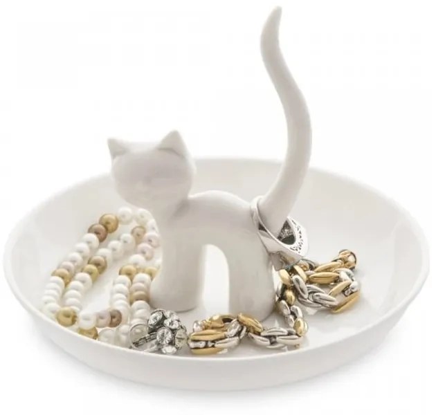 Porcelánový tanierik na šperky Cat – Balvi