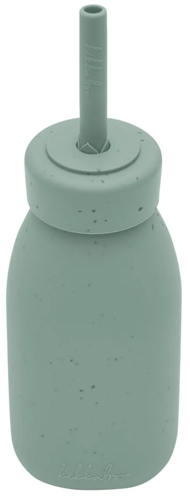 Fľaša so slamkou Platinum Silicone Sage
