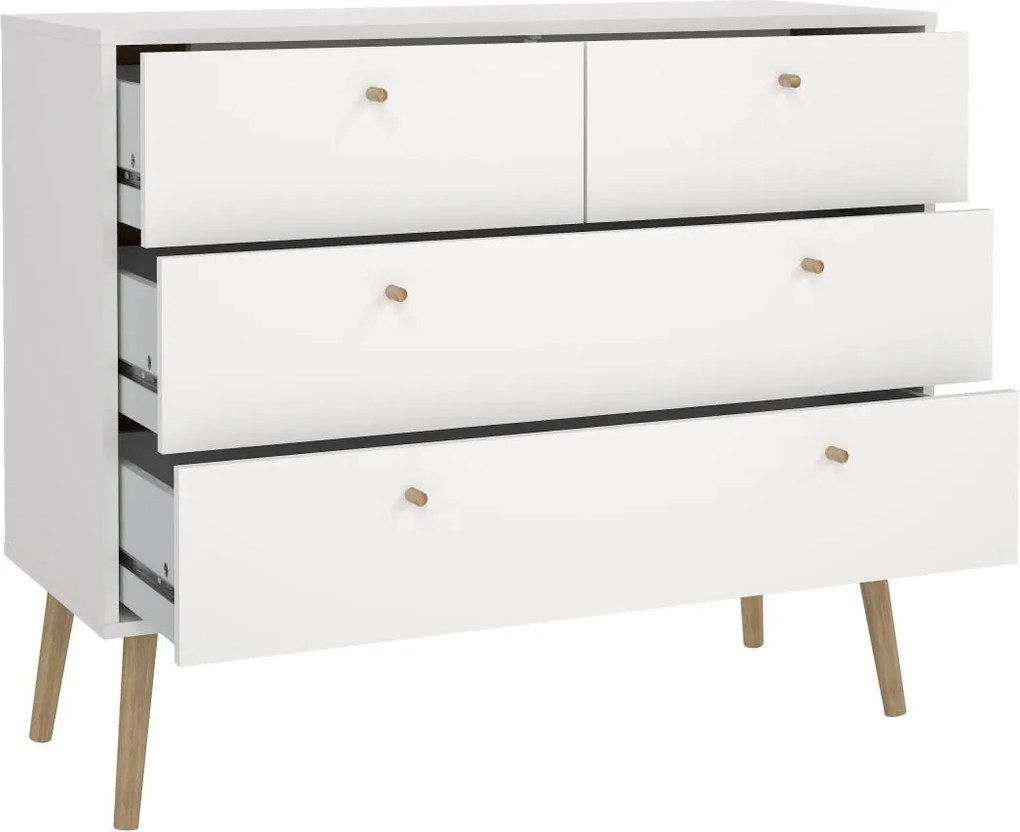 Komoda Boazy 98 cm bílá