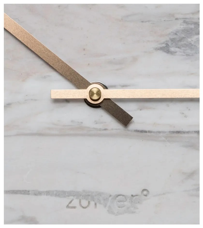 Biele nástenné mramorové hodiny Zuiver Marble Time