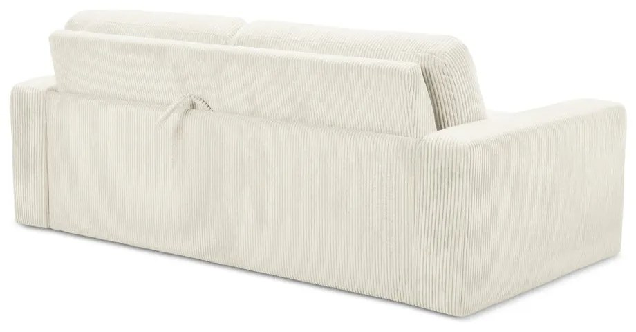 Béžová menčestrová rozkladacia pohovka 195 cm Nona – Makamii