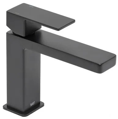 Umývadlová batéria SAT Vision bez výpuste čierna matná SATBSVI271C, 1 ks