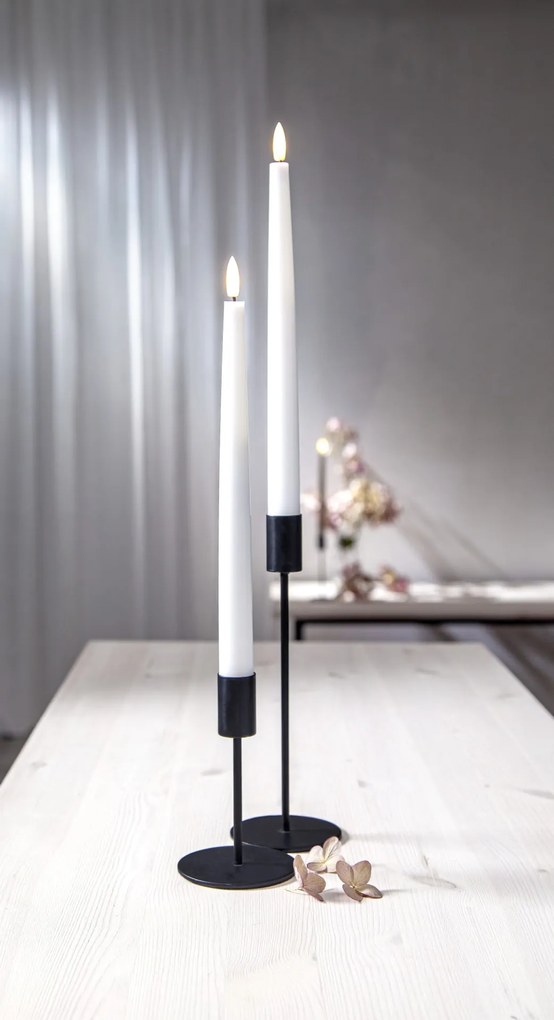 STAR TRADING LED sviečka Flamme Slim White 28 cm – set 2 ks + diaľkové ovládanie