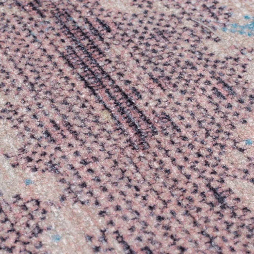 Modro-fialový umývateľný behúň s prímesou recyklovaných vlákien 60x230 cm Reid – Flair Rugs