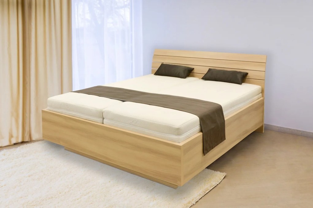 Ahorn SALINA Basic - dvojlôžková posteľ, ktorá sa vznáša 160 x 220 cm, lamino