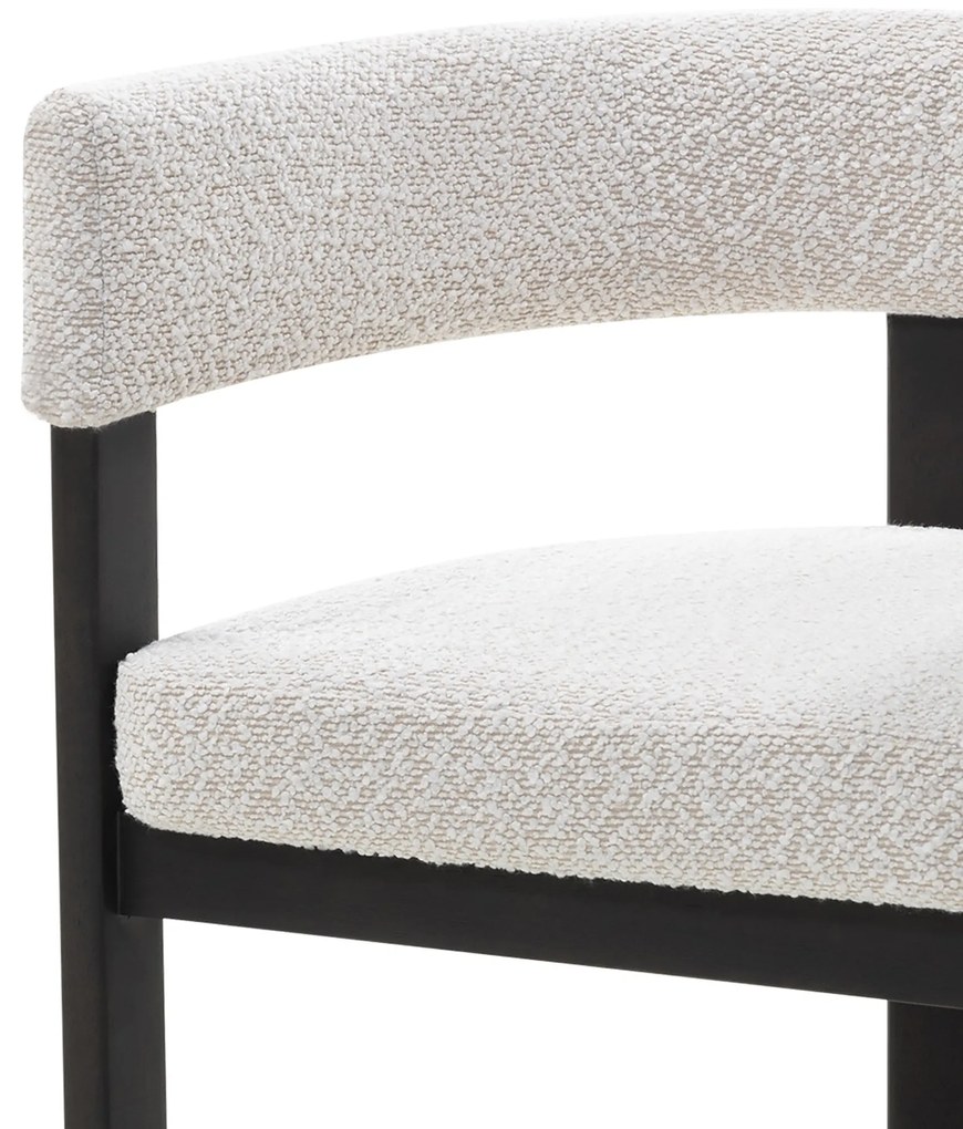 Jídelní židle HAILEY z masivu světle béžová/tmavě hnědá