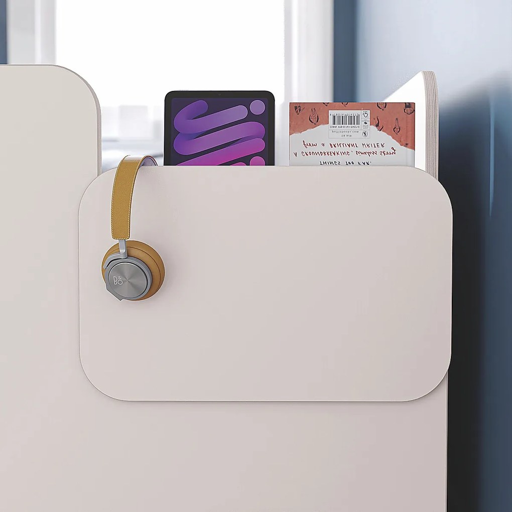 Vyvýšená posteľ s rebríkom Pure Modular - biela