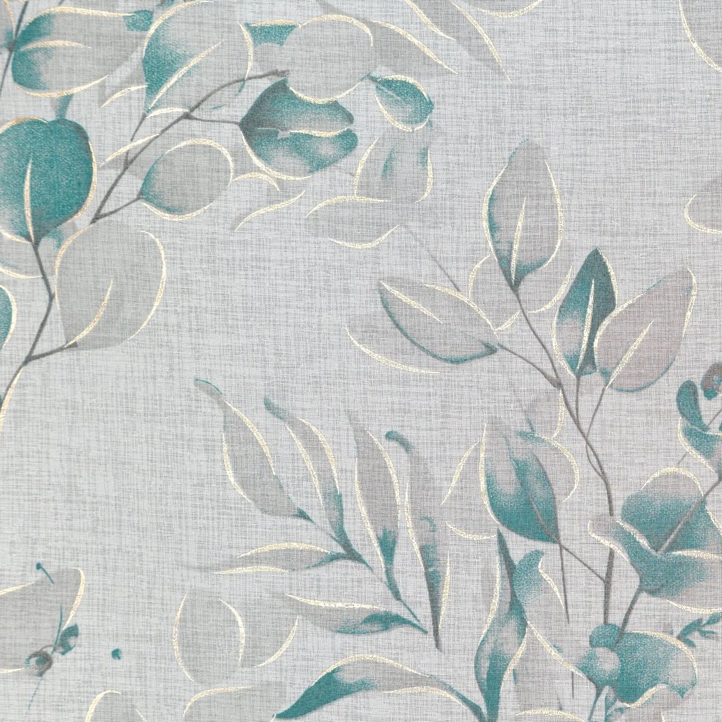 ZÁVES NA KRÚŽKOCH AVA 140X250 CM LISTY