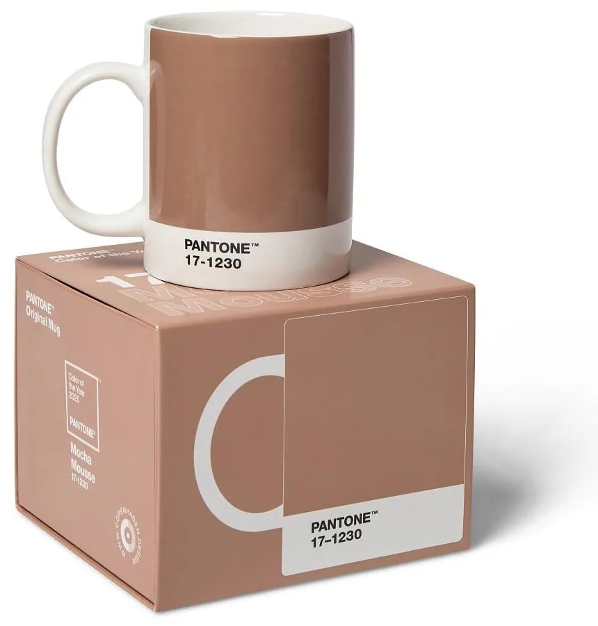 Svetlohnedý keramický hrnček 375 ml Mocha Mousse 17-1230 – Pantone
