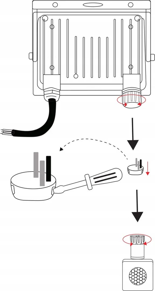 LED reflektor IP65 - 100w - 9000lm so senzorom pohybu a súmraku - neutrálna biela