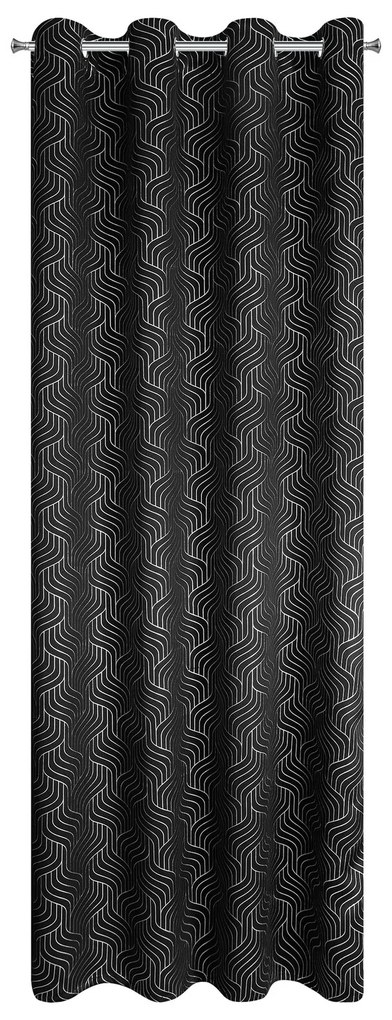 ZÁVES NA KRÚŽKOCH OLETA 140X250 CM VZOROVANÁ