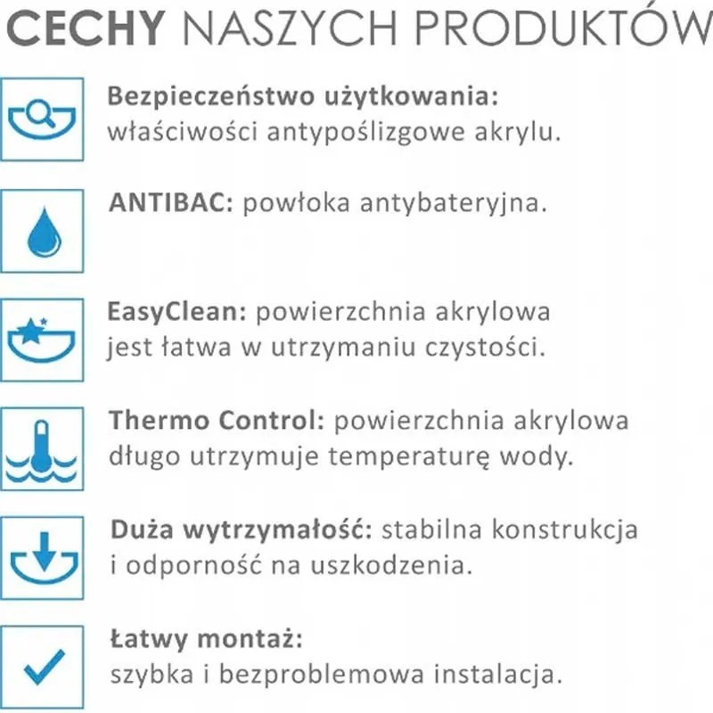 BPS-koupelny Voľne stojaca akrylátová vaňa HYD-VO501 170x80 biela/čierna, odtokový komplet chróm