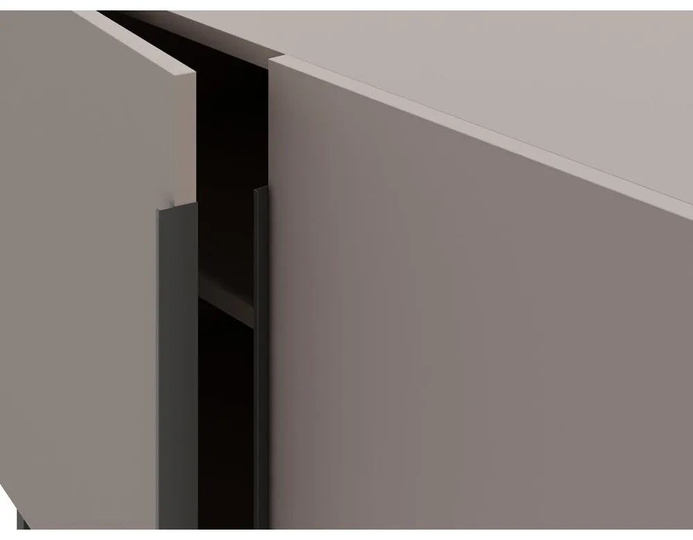 Sivo-béžová nízka komoda 150x80 cm Titan – Marckeric