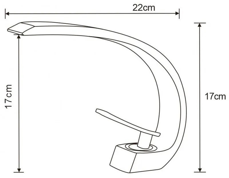 Mexen Lupus umývadlová batéria, chrómová, 746200-00
