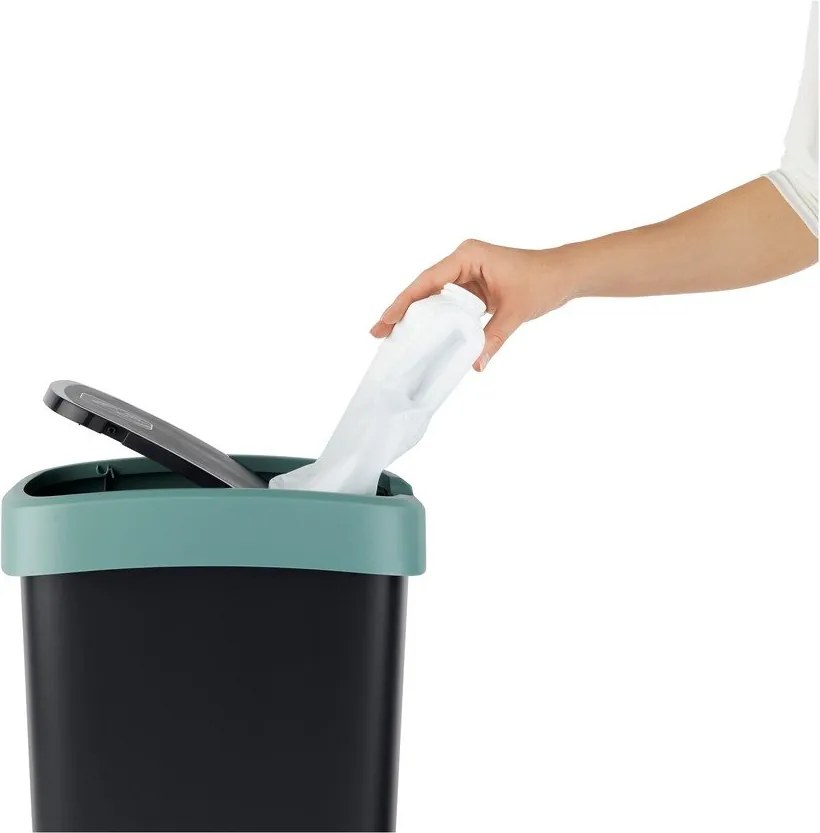Odpadkový kôš z recyklovaného plastu 50 l Twist - Rotho