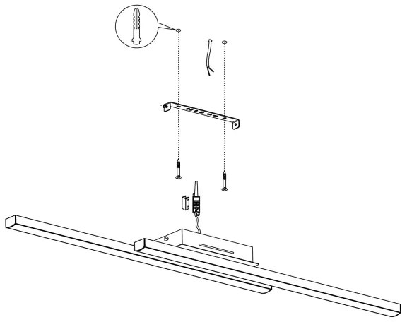 Eglo 900079 - LED RGBW Stmievateľné stropné svietidlo FRAIOLI-ZLED/32W/230V čierna