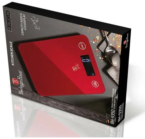 Berlinger Haus Váha kuchynská digitálna Burgundy Metallic Line, 5 kg