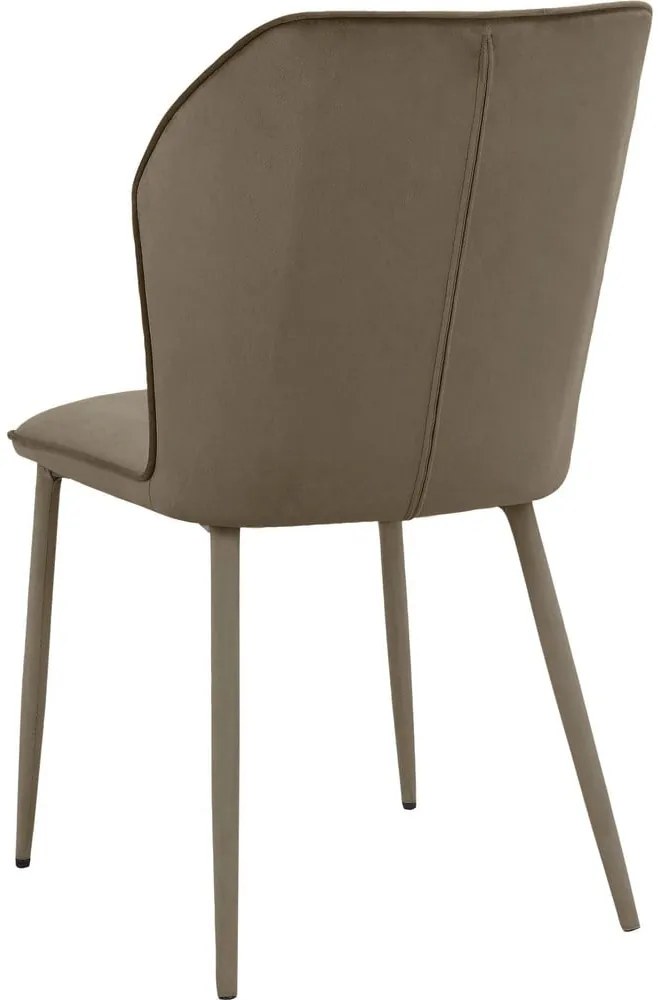 Hnedé zamatové jedálenské stoličky v súprave 2 ks Wilma – Støraa