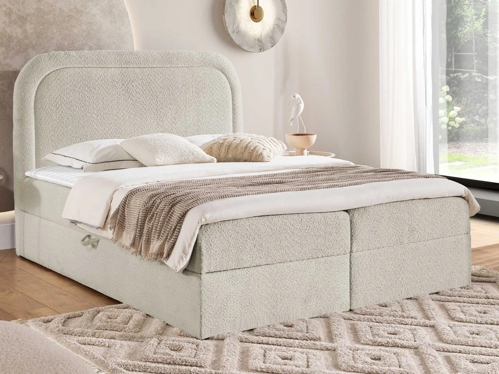 Kontinentálna posteľ Bukirt, Rozmer postele: 180x200, Dostupné poťahy: Coral 45
