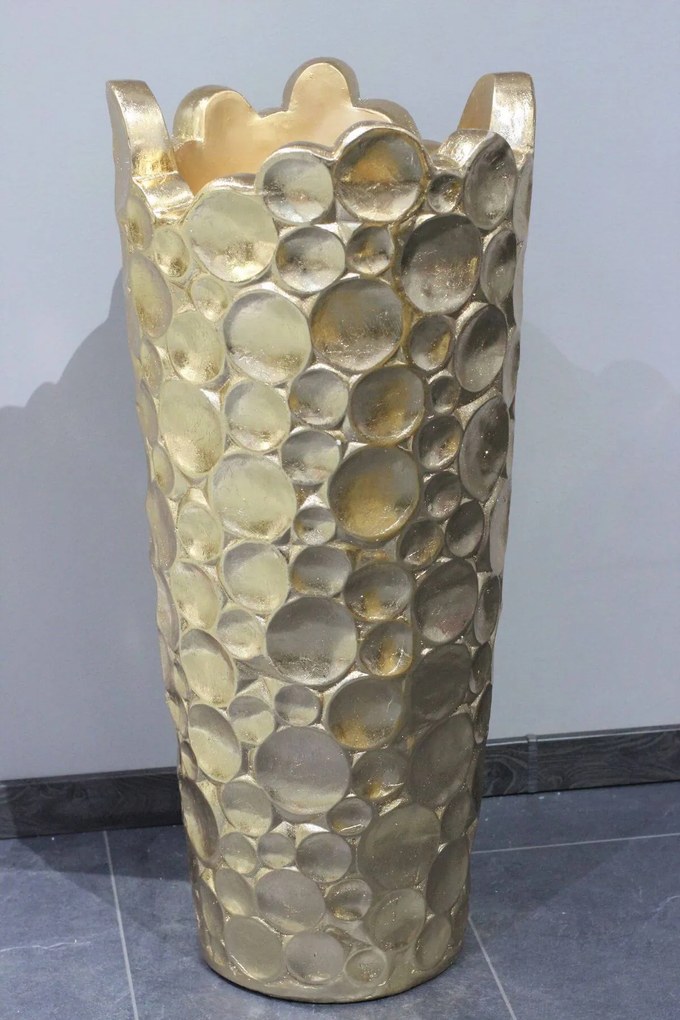 Zlatá exkluzívna vysoká váza HILTON 79cm