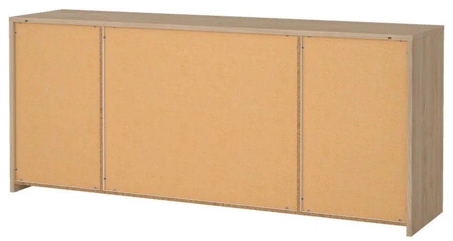 Biela/v prírodnej farbe komoda v dekore duba 197x84x48 cm Next – Tvilum