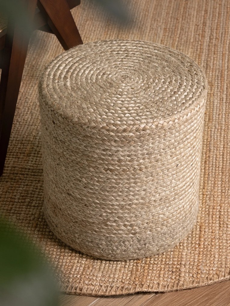 Hanse Home Sedací vak LOOMA POUF 106235 Beige/Grey - 40x40 cm