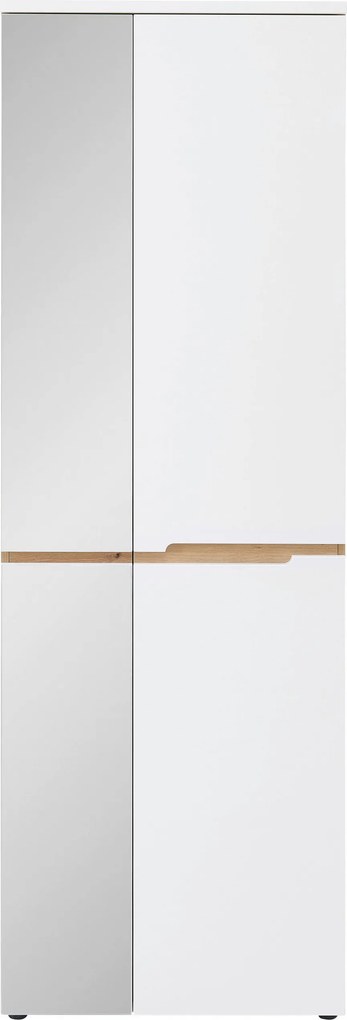 XXXLutz PREDSIEŇOVÁ SKRIŇA, biela, dub artisan, 65/192/38 cm Voleo - Skrine - 002737018101