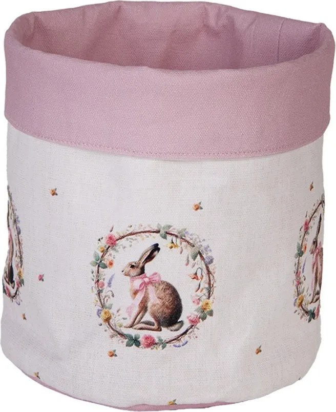 Košík na pečivo zajac s kvetmi Easter Whispers Collection - Ø 15*16 cm